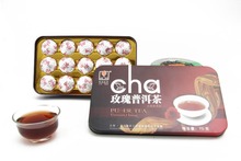 Hot Sale Black Tea Flavor Pu er rose Puerh Tea Chinese Mini Yunnan Puer Tea Gift