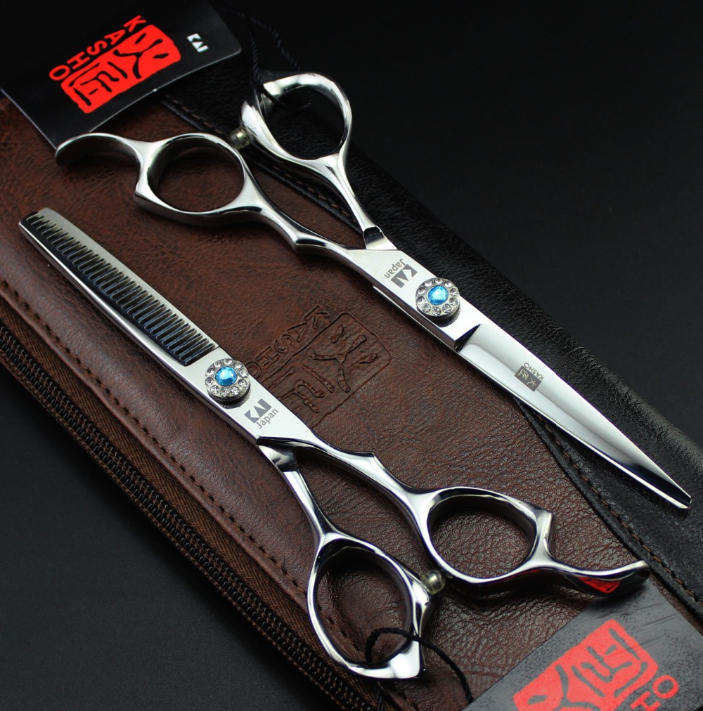 Kasho Scissors 6 Inch High Quality Professional Hair Scissors Hairdressing Tool Barber Hair Cutting Shears Set For Haircut Salon