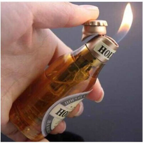 New interesting Beer Bottle Table Shaped Butane Lighter Fancy Garage