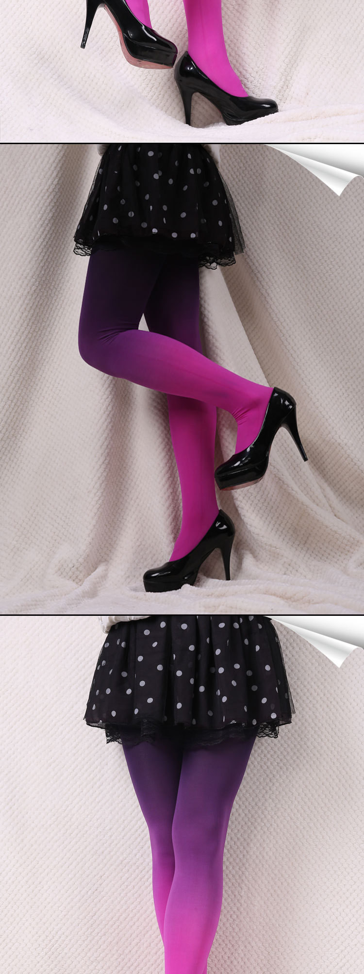 New Listing Women Slim Velet Sexy High Elastic Pantyhose High Quality Candy Color Stockings Pantyhose Hot Sale_2