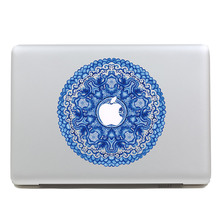 Removable fashion colorful DIY blue flower figure tablet sticker and laptop computer sticker for macbook Pro 13,Air 13,260x270mm