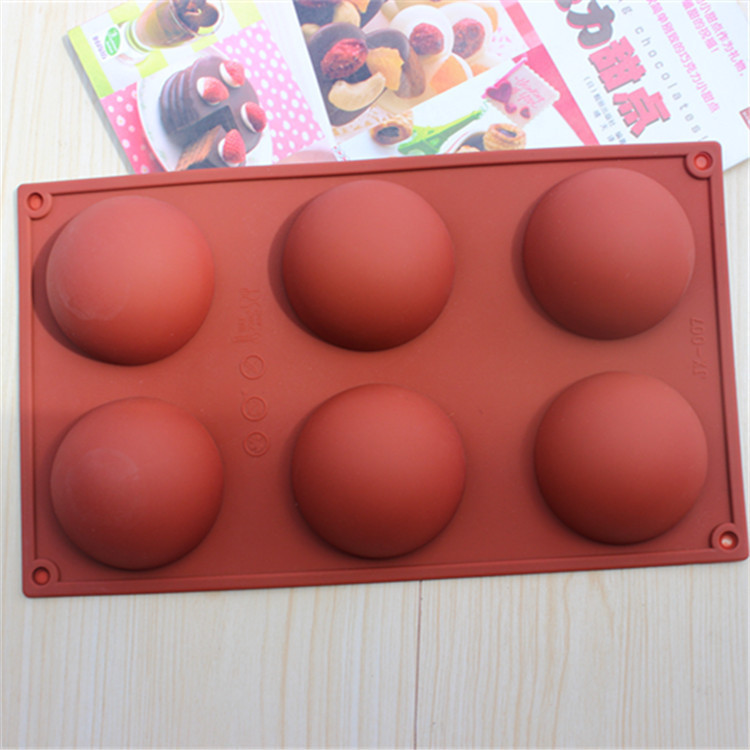 6 even the large domed  DIY silicone cake mold SOAP mold Jelly pudding silicone chocolate mould CDSM-216