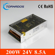 CE approved safe standards nice quality power supply 24v 200w 8 3A single output metal case