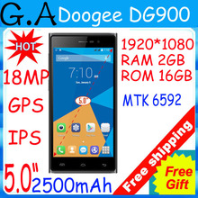DOOGEE 5.0 Inch Turbo2 DG900 MTK6592 2GB RAM 16GB ROM Octa Core Cell phone Smartphone Gorilla 18.0MP Android 4.4 (Free shipping)