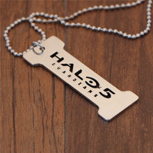 FAF HOT Games Halo 5 Stainless Steel Necklaces For Mens Friendship Necklace Neckless Collier Homme Colar Masculino Jewlry