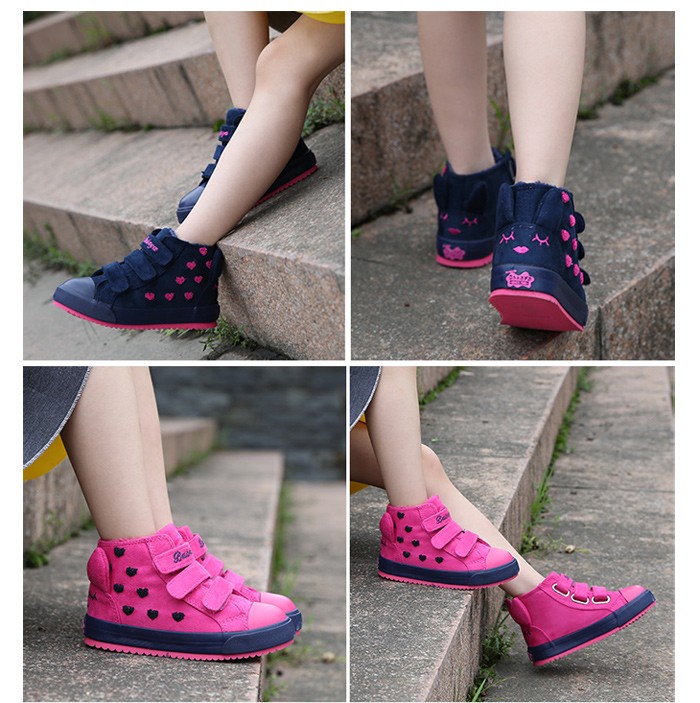 New 2015 Winter Fashion Children Boots Flock Leather Rubber Kids Sneakers Sapato Infantil Kids Boots Children Shoes For Girls free shipping (18)