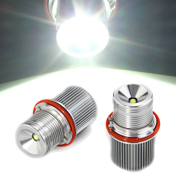 2 x 7 5W CREE T6 LED Marker Angel Eye Light Lamp White 12V DC for