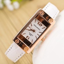 Hot 2015 New Fashion Luxury Rectangle Style Casual Watch Women Wristwatch Quartz Watch Relogio Feminino Hours