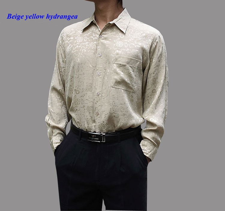 pure silk shirt mens