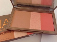 2015 Hot Nake Flushed NK Blush Palette 3 Colors Makeup Blusher, Bronzer, Highlighter Kit Make Up Cosmetics Free Shipping