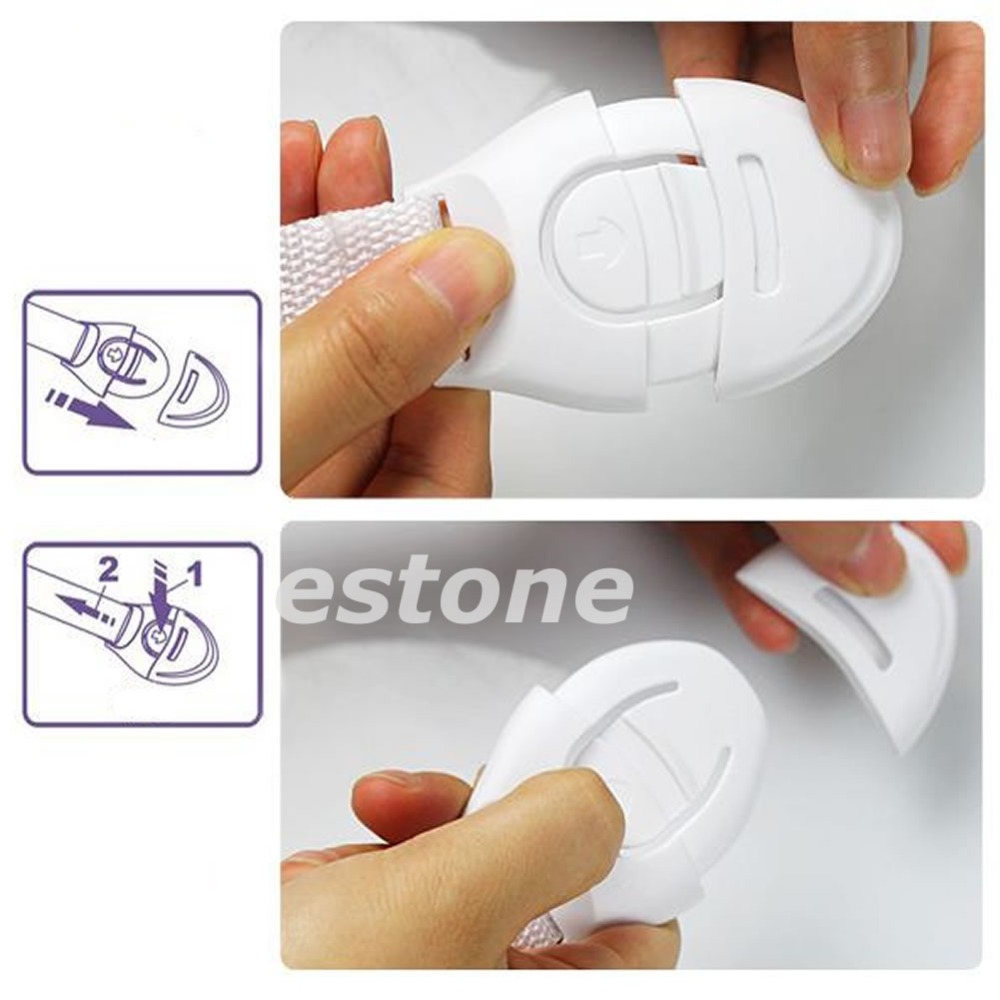 P80 5pcs Lot New Baby Kids Child Toddler Safety Door Lock Fridge Drawer Toilet Cupboard