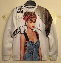 Mikeal New Autumn Winter fashion Women Men s 3d Sweatshirts print sexy lady Rihanna 3d