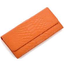 Free Shipping Serpentine Genuine Leather Bag Women Wallets Purses Female Clutch Wallet Lady Vintage Coin Purse