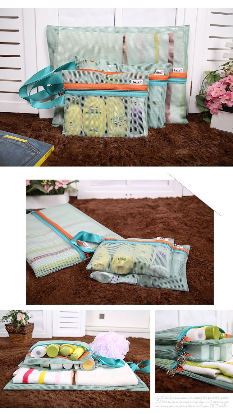 4pcsset Thicken Travel Storage Bag Portable Travel Mesh Bag Case Toiletry Clothes Underwear Hanging Storage Bag Organizer Pouch (8)