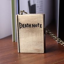 Libro Death note fresco reloj de bronce de época analógico colgante caliente de la venta dropship collar mejor regalo 2015