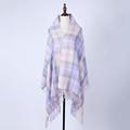 Winter luxury Plaid Cashmere Scarf Women Oversized Scarf Wrap long Wool Scarf Women Pashmina Shawls and