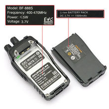 2pcs 400 470MHz BaoFeng BF 888 S Earpiece UHF Portable 2 way Radio Walkie Talkie