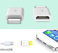 Micro USB to Lighting 8 pin Power Bank Charger Cable Adapter Converter USB Data Sync Connector