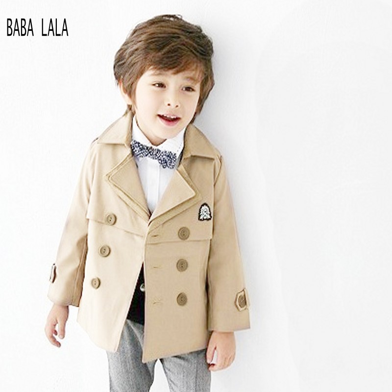 Kids Trench Coat Boys Fashion Boy Trench Coat Brand Full Sleeve Baby