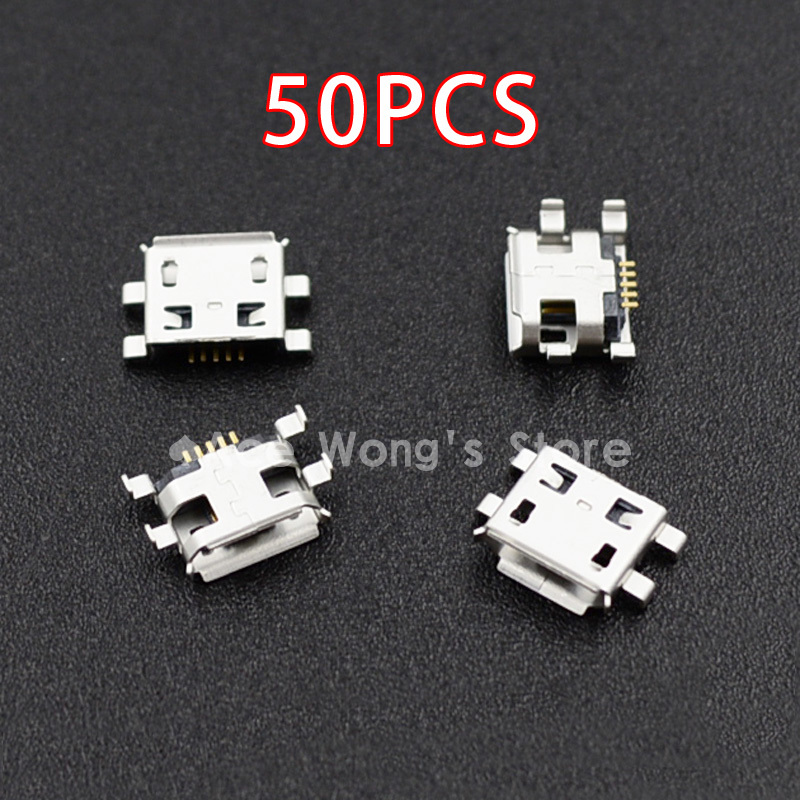 50pcs Micro USB 5pin B type Female Connector For Mobile Phone Micro USB Jack Connector 5 pin Charging Socket