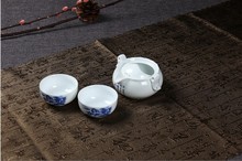 Ceramic kung fu tea cup Quik Travel Mini Easy Set personal office pot twenty two Cup