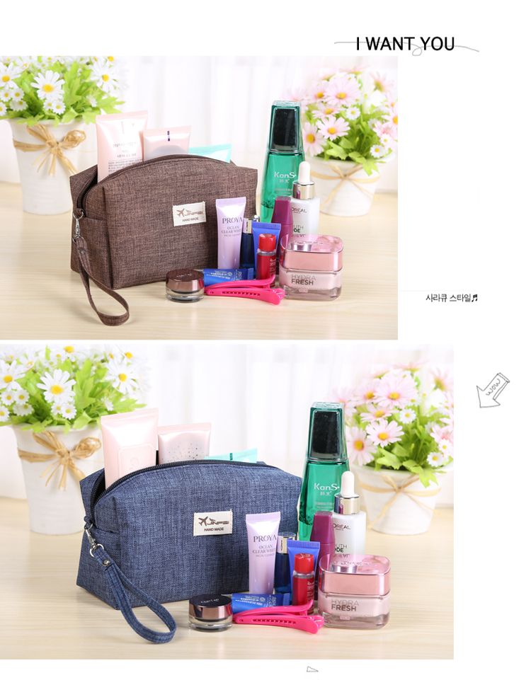 2019 Wholesale 2017 Korean Style Toiletry Bags Canvas Travel Cosmetic Bag Small Organizer Women ...