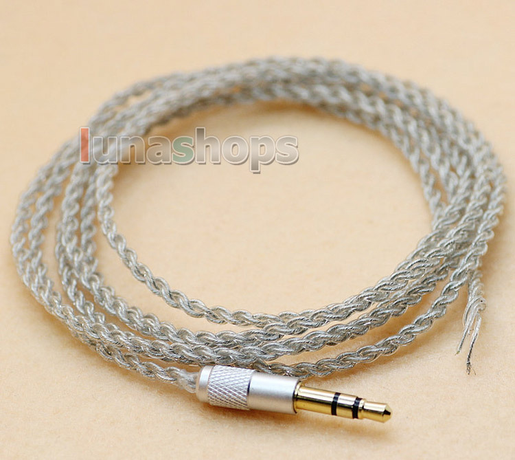 1.3m Semi Finished 3.5mm Earphone audio DIY OCC wire cable For repair upgrade LN004414
