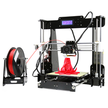 Hot !2015 Upgraded Quality High Precision Reprap Prusa i3 DIY 3d Printer kit with 2 Rolls Filament 8GB SD card and LCD for Free