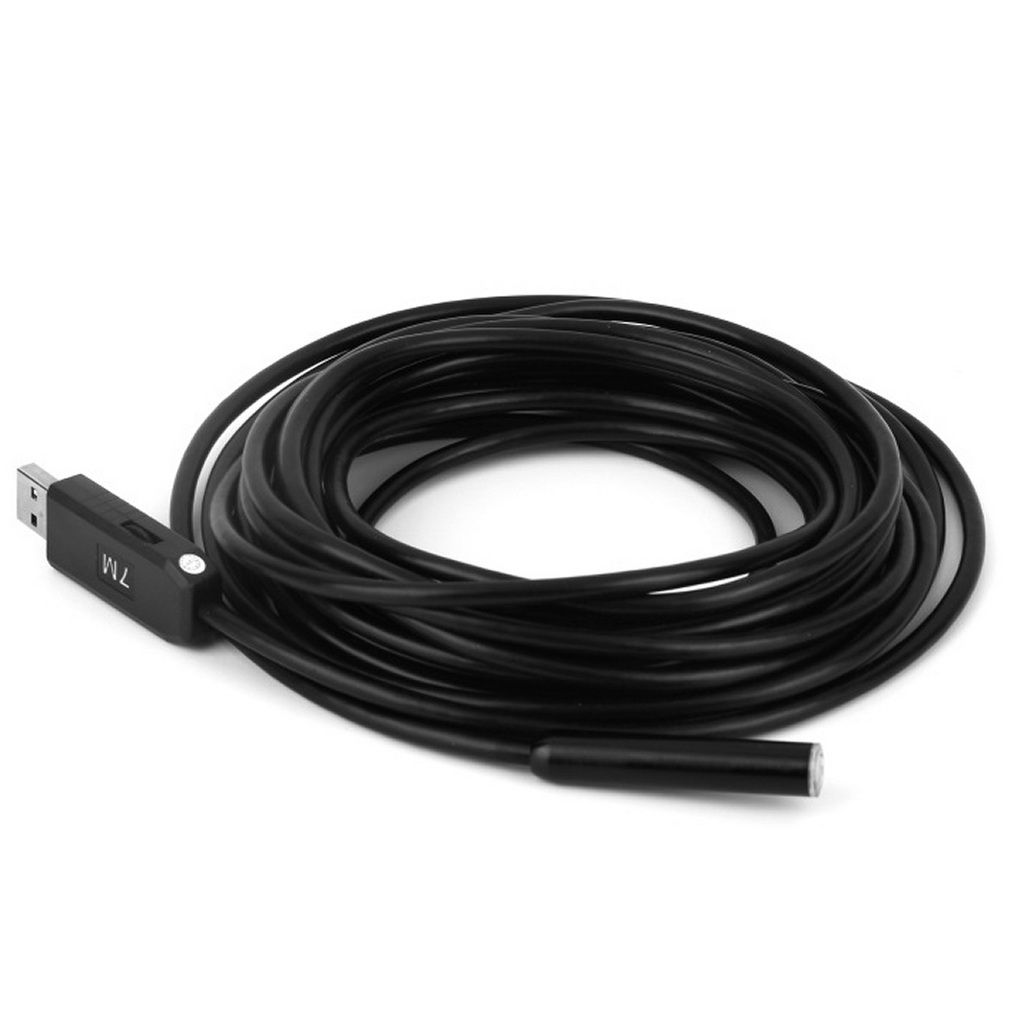 In stock! 7M/10mm USB Waterproof Endoscope Borescope Snake Inspection Tube Camera 4 LED Newest
