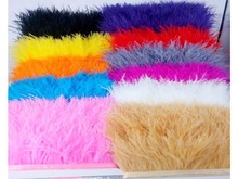 Free Shipping 11 colors 10meters/lot pprox8-10CM Ostrich Fringe Feathers Jewelry/ Craft /Dress/ Hat Decor Ostrich Feather Trim