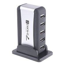 NEW USB 7-Port HUB Powered +AC Adapter Cable High-Speed