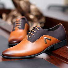 2016 Men Formal Leather Shoes Quality Brand Mens Dress Oxfords Flats Size 6-12