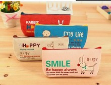Ak09 new fashion Cartoon Printed Pencil case Zipper Pencil Bags student writing case