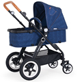 Fashion High Quality Cowboy Luxury Baby Stroller Aluminum Alloy Folding Strollers Shockproof Baby Car Prams for