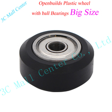 Big size Plastic wheel with ball Bearings Passive Round wheel Idler Pulley Gear perlin wheel For 3D Printer Accessories