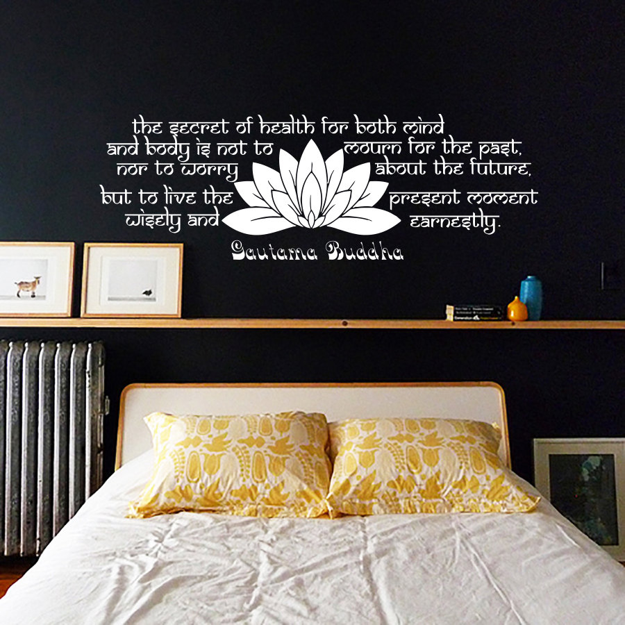 Online kopen wholesale buddha vinyl wall stickers uit china buddha ...
