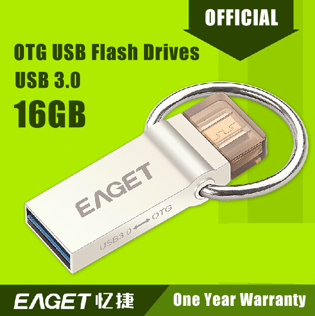 EAGET Official V90 USB 3 0 16GB Smart Phone Tablet PC USB Flash Drives OTG external