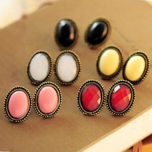 Vintage Retro Earrings Leopard Stripe Crystal Gold Plated Stud Earrings for Women Ladies Earrings Jewelry Wholesale