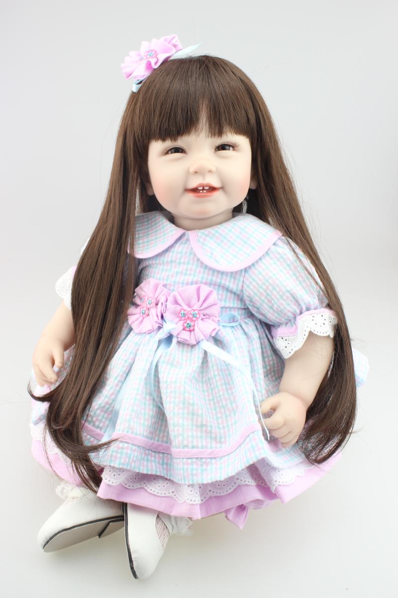 Silicone reborn baby dolls accompany sleep princess girl doll handmade lifelike Christmas gift brinquedos for child