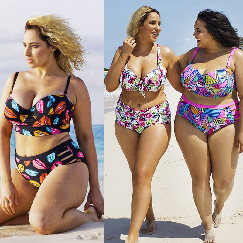 cute plus size two piece swimsuits