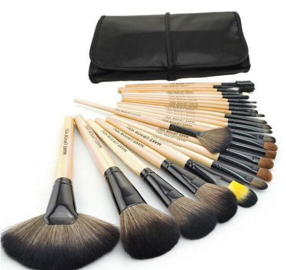HOT Professional 24 pcs Paintbrushes of Makeup Brushes tools set Make up Toiletry Kit Wool Brand