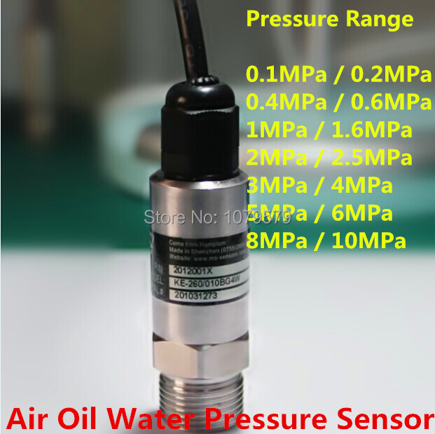 530VDC 420mA Car Pressure Sensor 0.1 0.1 0.2 0.4 0.6 1 1.6 2 2.5 3 4