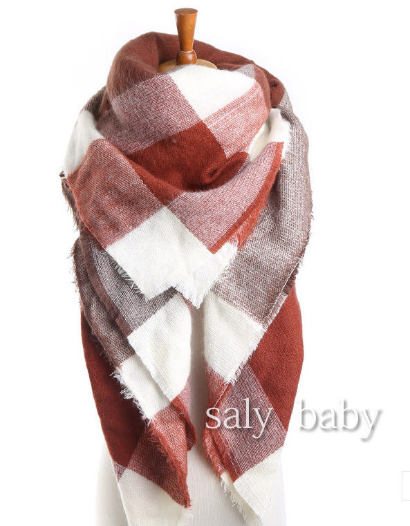 New design Women Oversized blanket multi colors Plaids font b Tartan b font Scarf Wraps Shawl
