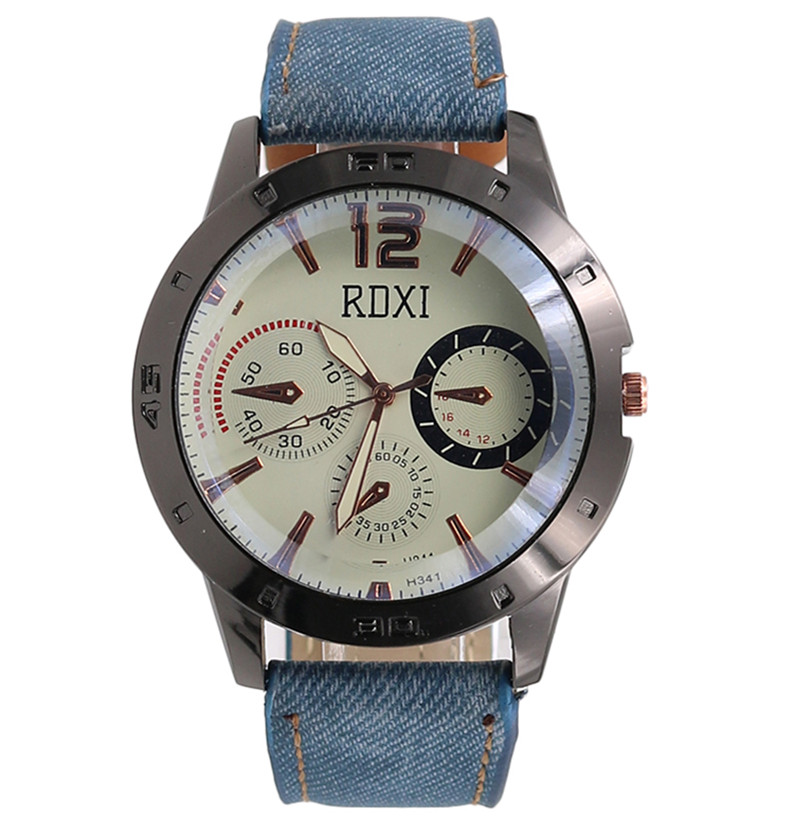 New Vintage Fashion Sport Casual Watch Men Leather Strap Casual Quartz Wristwatch Popular Punk Style Relogio Masculino Clock