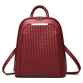 Sweet Style Ladylike Fashion New Daypack Ladies Woven Pattern Trendy Backpack Women Designer Concise Knitting Travel