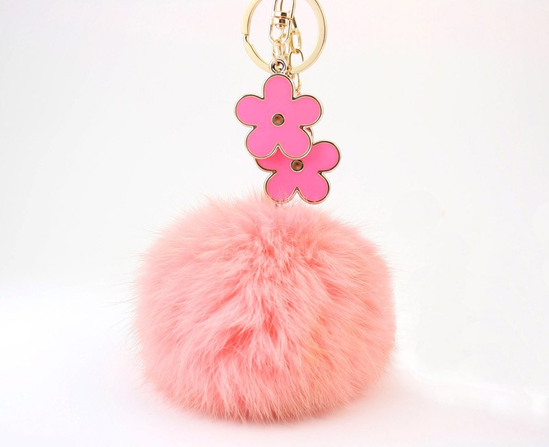 fur ball keychain
