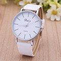 1pcs lot High Quality Classic Dalas Brand Leather Silver Steel Strap Watches Women Dress Watch Ladies