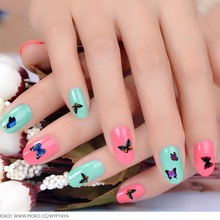 Nail Art Water Transfer Stickers Mixed Flower Butterfly Design Watermark Decals Nail Foil Wraps For DIY