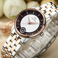 Simple Fashion Women Full Steel Bracelet Watches Quartz Calendar Clock Elegant Lady Business Dress Wrist watch
