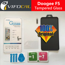Doogee F5 закаленное стекло 100% оригинальный высокое качество защитная пленка для Doogee F5 сотовый телефон + бесплатная доставка